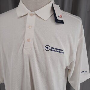 NEW Cirrus Airplane Owners Pilot Association Polo Golf Shirt Men's XL Aviation